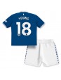 Everton Ashley Young #18 Replika Hemmakläder Barn 2023-24 Kortärmad (+ byxor)